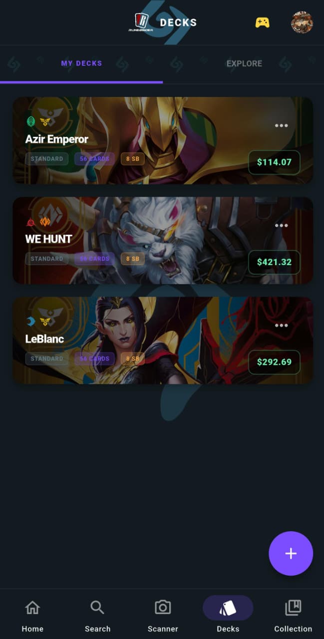 Riftbound App Interface